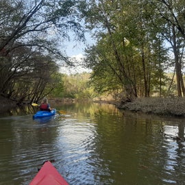 Kayaking near Warrior Creek Campground.