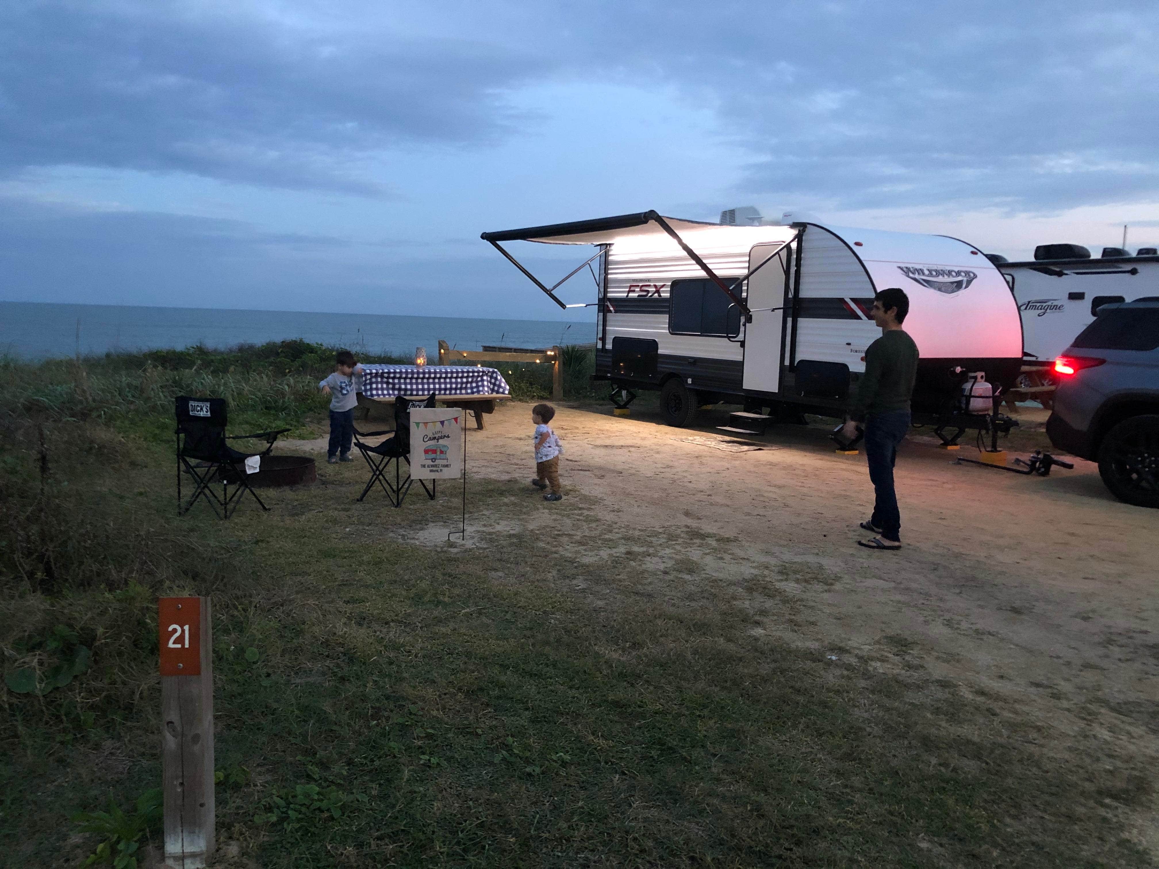 Lilian's photo at Beachside Camping — Gamble Rogers Memorial State Recreation Area at Flagler Beach near Daytona Beach, FL
