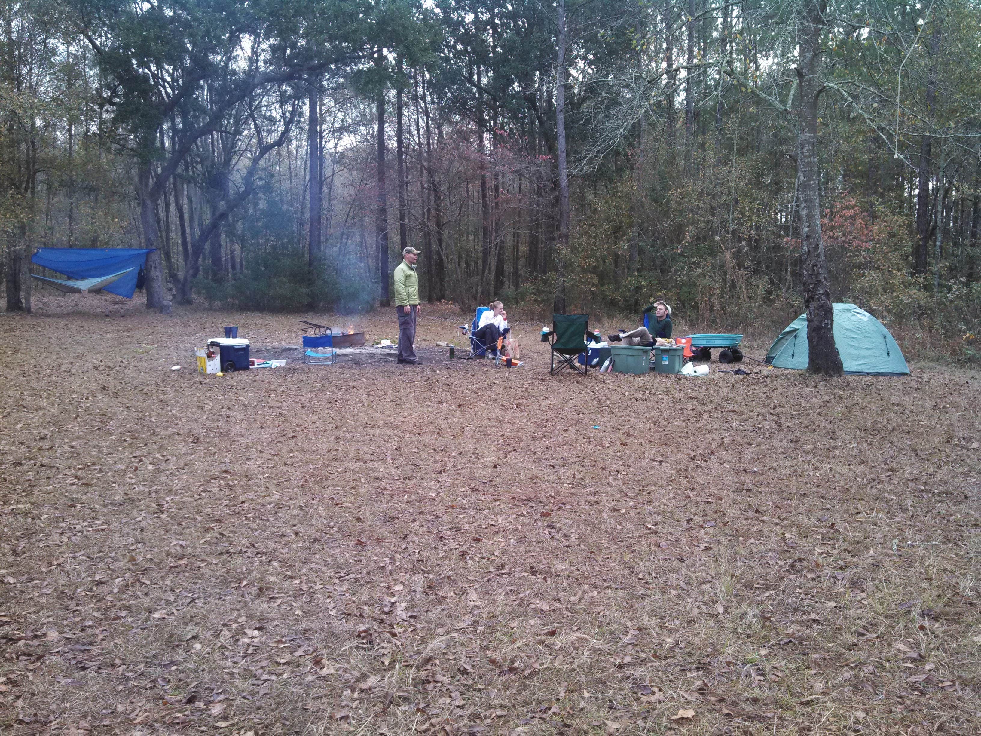 Adam V.'s photo of a dispersed camping area at Halfway Creek - Dispersed Camping near Drayton, SC