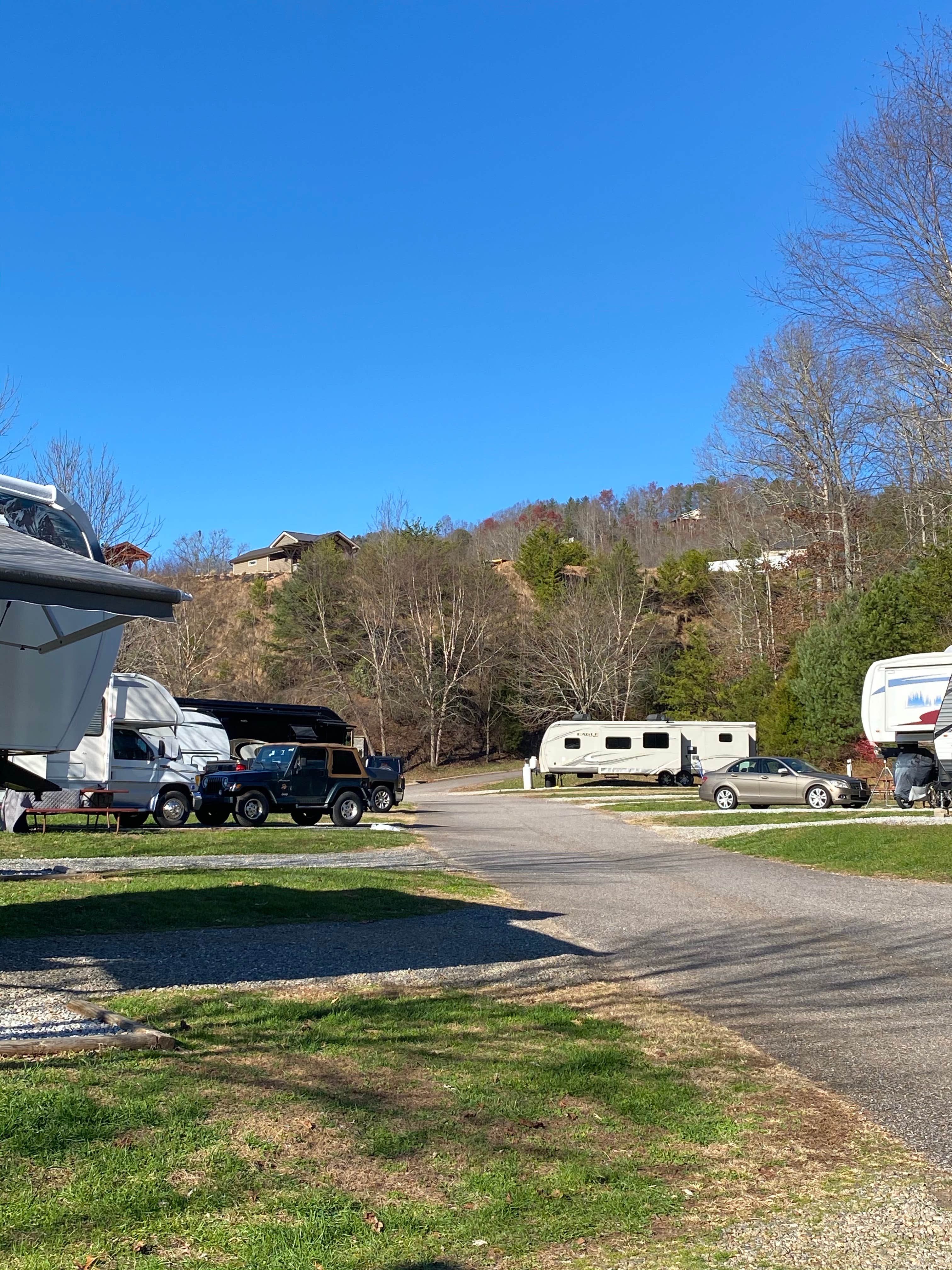 Angie G.'s photo of rv camping at The Great Outdoors RV Resort near Tuckasegee, NC