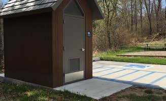 Janet R.'s photo of camping with pets at Lake Bemidji State Park Campground near Chippewa National Forest