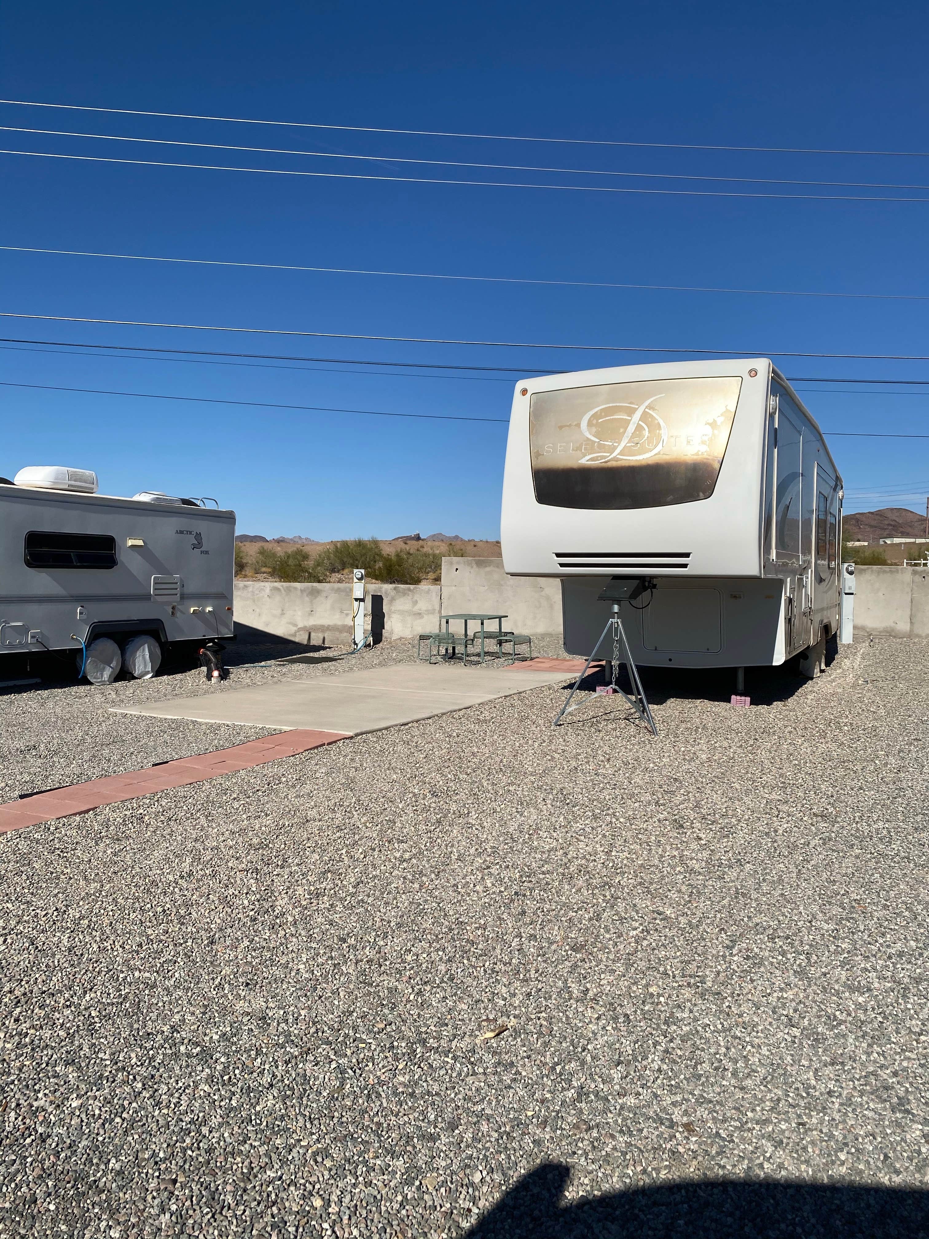 Brittney  C.'s photo of rv camping at Prospectors Park RV Resort near Yucca, AZ