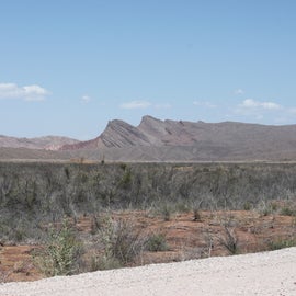 mountain views along the road that leads to the colorado river.