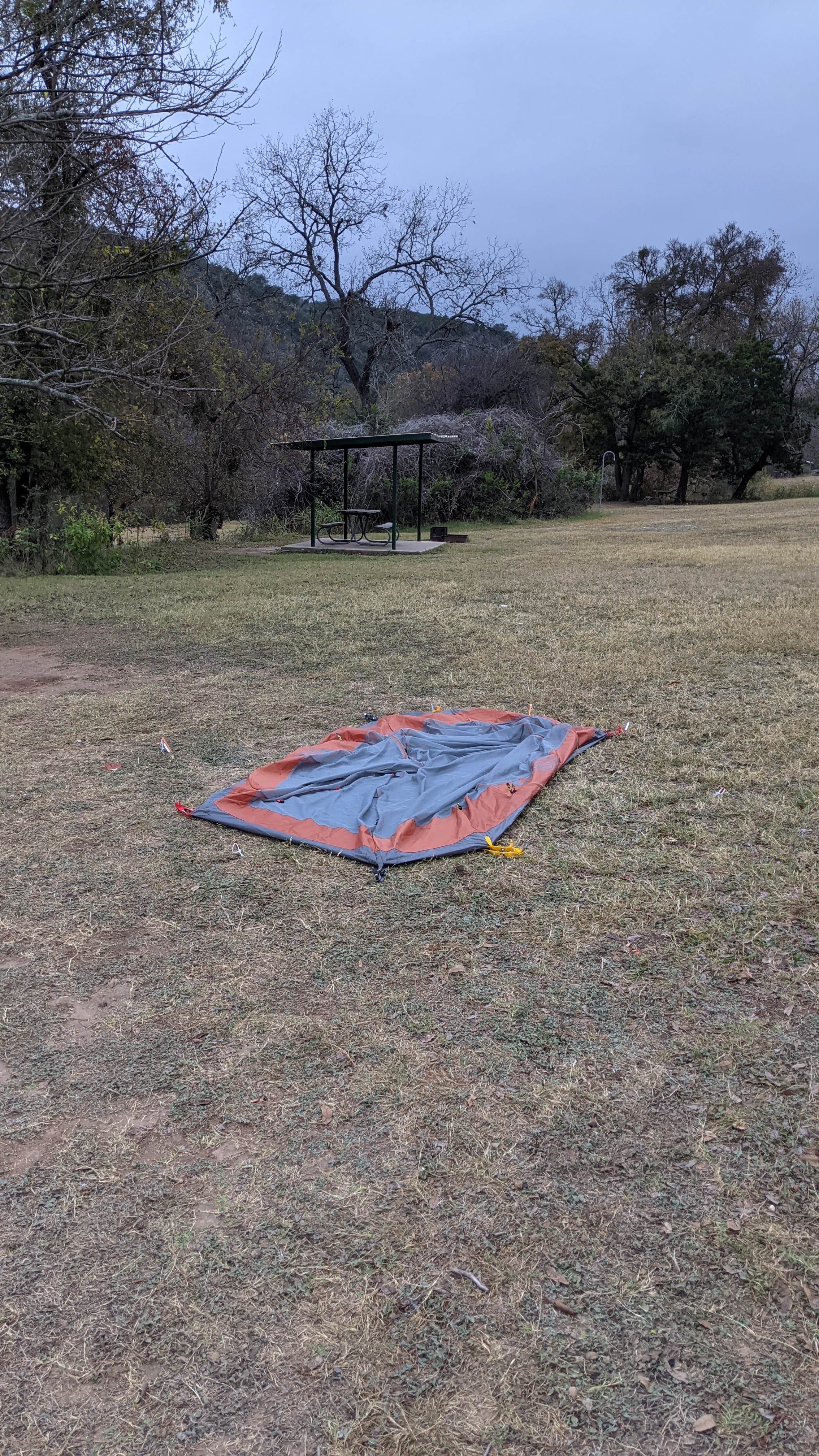 Robert G.'s photo of tent camping at North Area — Colorado Bend State Park Campground near Llano, TX