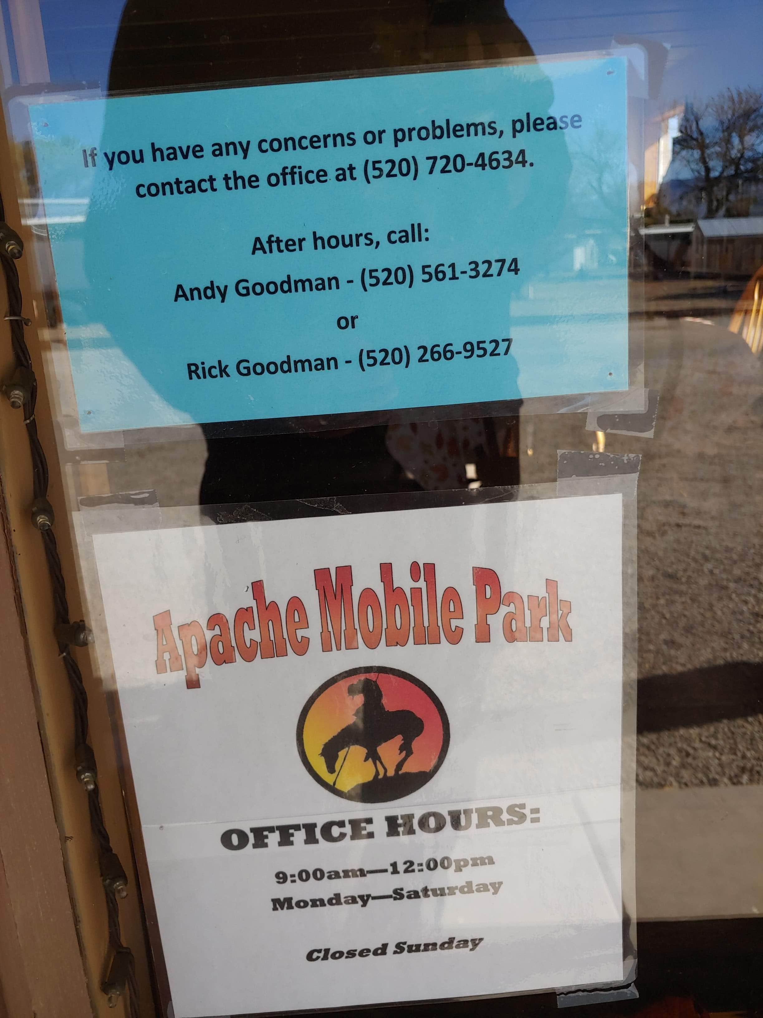 Camper-submitted photo at Apache Mobile Park near Dragoon, AZ