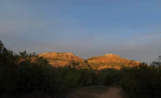 Camping near Mesquite Campground — Palo Duro Canyon State Park: Fortress Cliff Primitive — Palo Duro Canyon State Park, Canyon, Texas