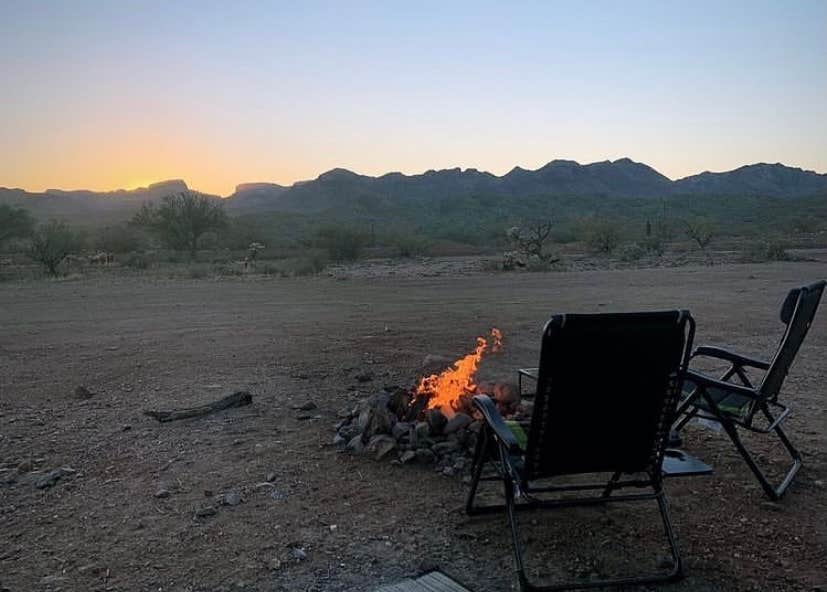 Camper submitted image from Old Airstrip Camping & Staging Area - 1