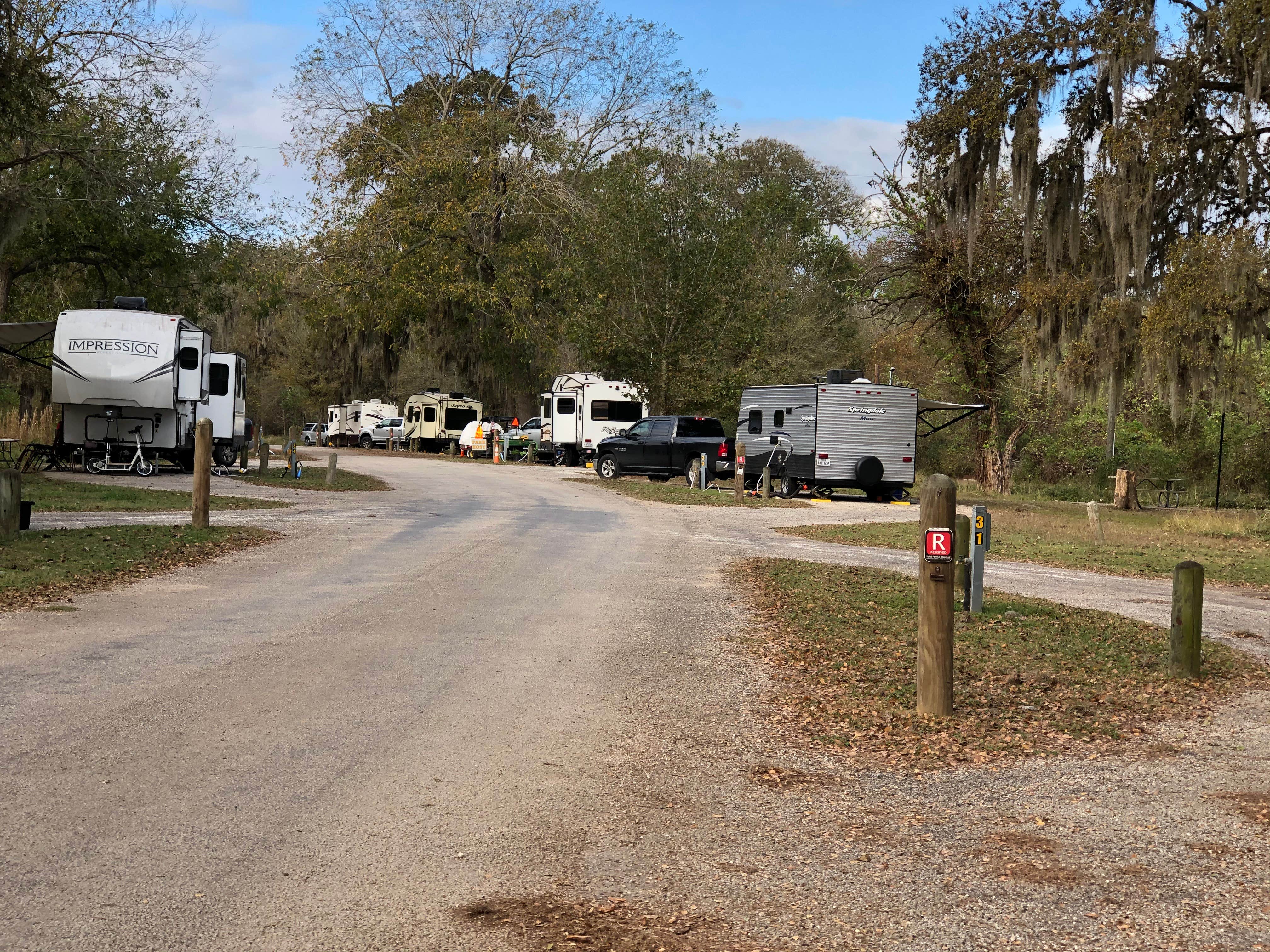Napunani's photo of rv camping at Stephen F. Austin State Park Campground near Eagle Lake, TX