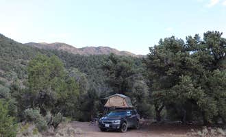 Camping near Kingston: Barley Creek, Round Mountain, Nevada