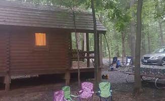 Bridget H.'s photo of glamping accommodations at Bull Run Regional Park near Bethesda, MD