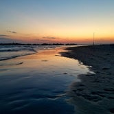 Sunset walk down the beach