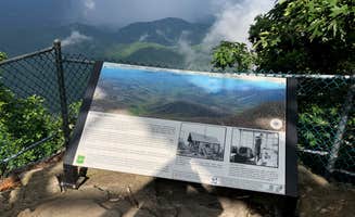 Asher K.'s photo of a dispersed camping area at Albert Mountain Firetower Dispersed Campsite near Topton, NC