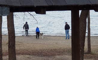 Lisa E.'s photo of camping with pets at New Lloyd RV Park near Sabine Pass, TX