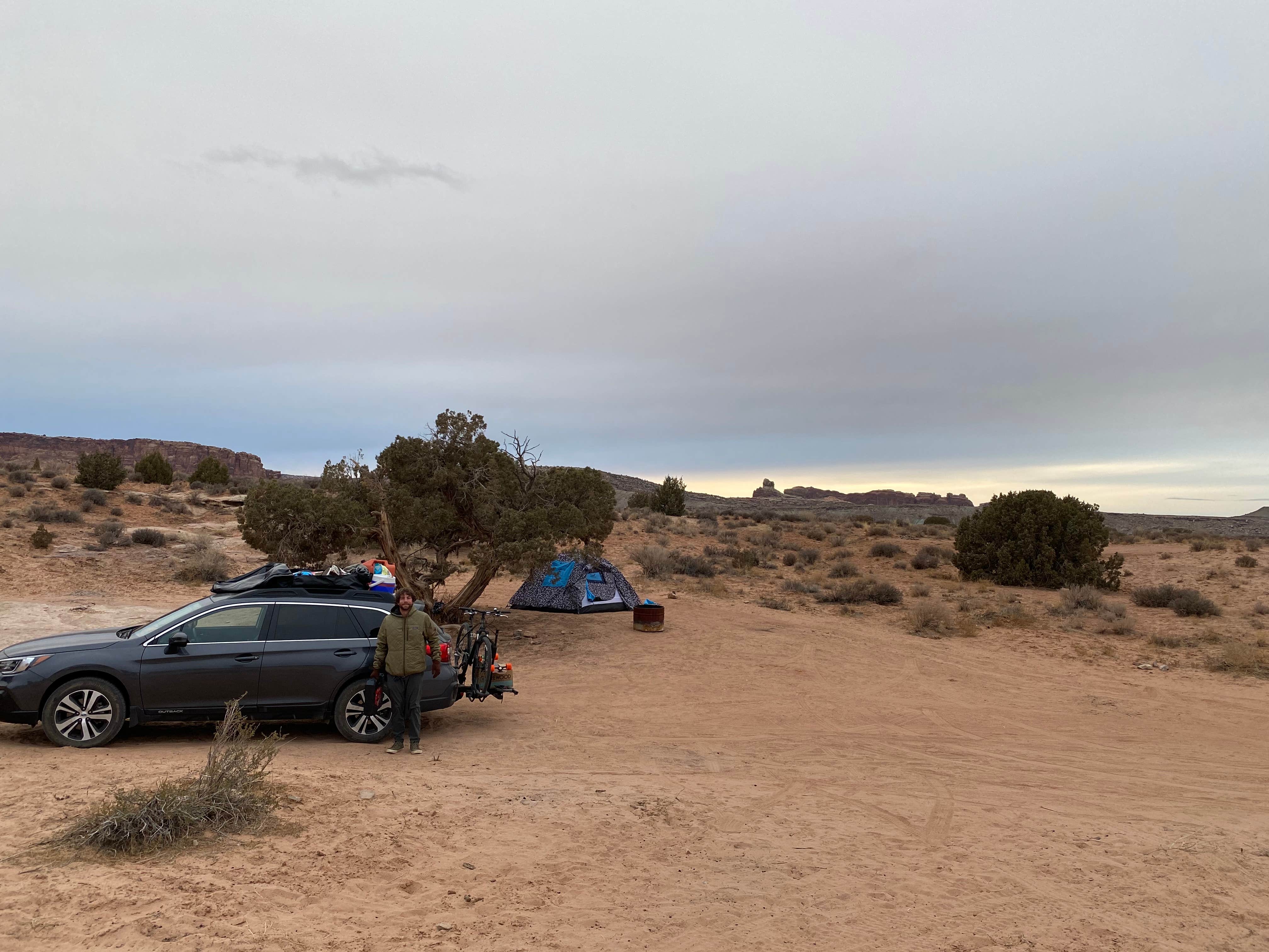 Bailey A.'s photo of a dispersed camping area at Dispersed Camping Outside of Moab - Sovereign Lands near Castle Valley, UT