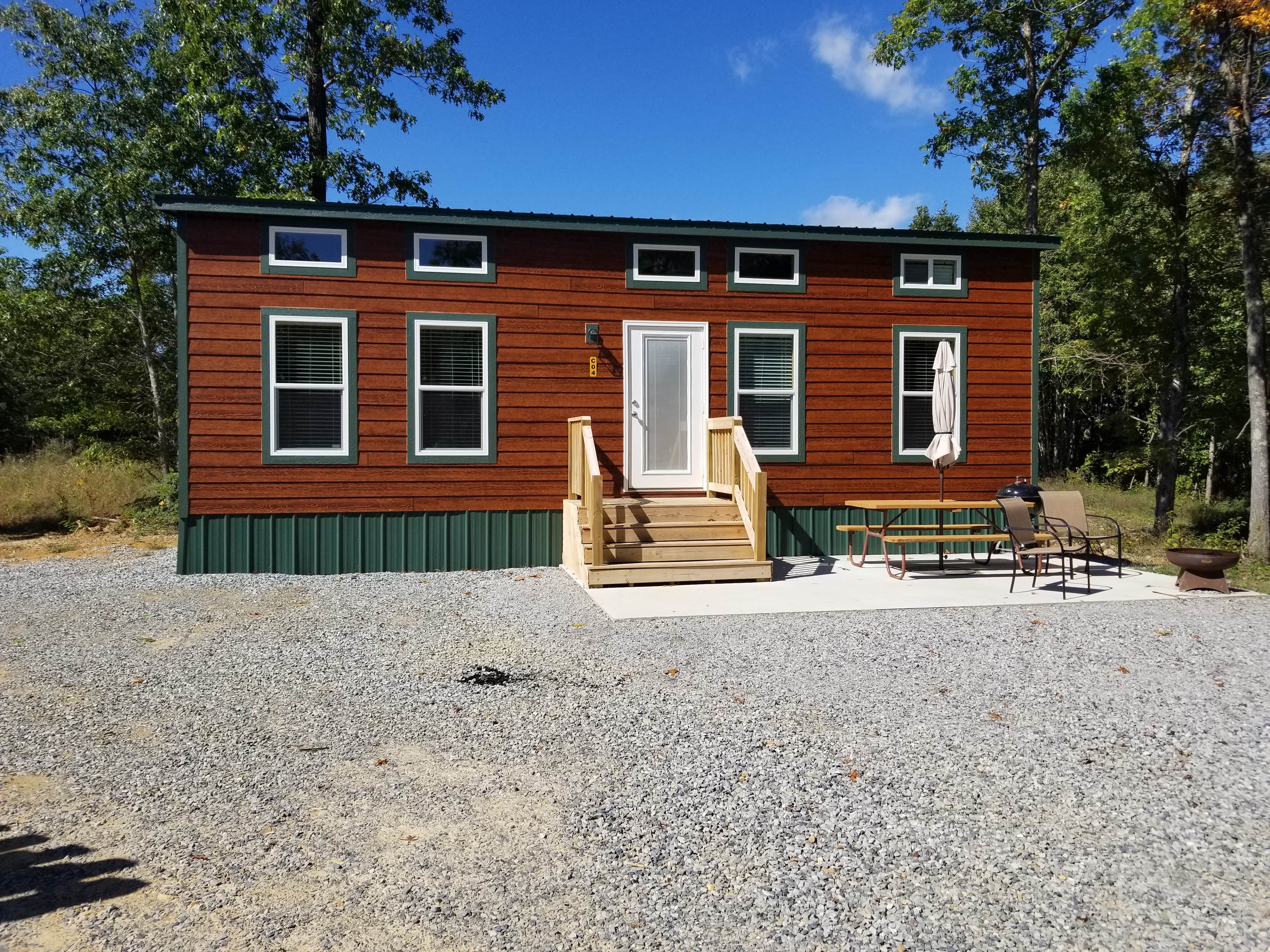 Beverly T.'s photo of a cabin at Wytheville KOA near Bluestone Lake