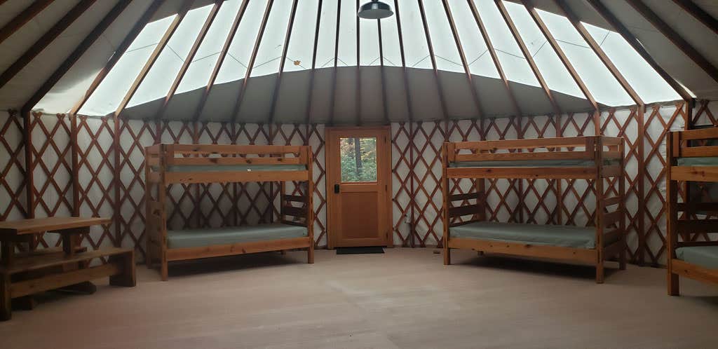 Jean C.'s photo of glamping accommodations at Willard Brook State Forest Campground near Millville, MA