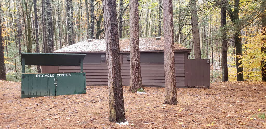 Jean C.'s photo of a cabin at Willard Brook State Forest Campground near Whately, MA