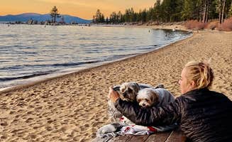 Randy J.'s photo of camping with pets at Tahoe Valley Campground near Lake Tahoe Basin Management Unit