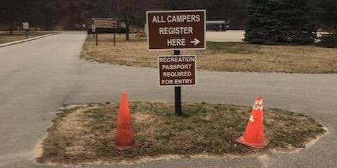 Camper submitted image from Lake Macatawa Campground — Holland State Park