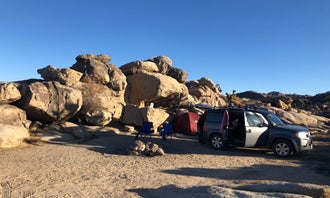 Camping near Silurian Dry Lake Bed: Mojave Cross Dispersed — Mojave National Preserve, Cima, California