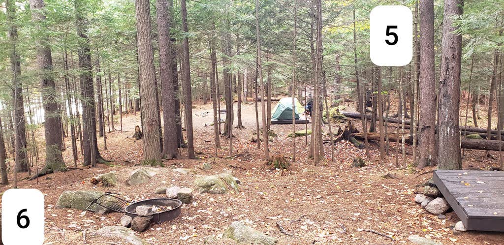 Jean C.'s photo of tent camping at Sawyer Pond near Belmont, NH