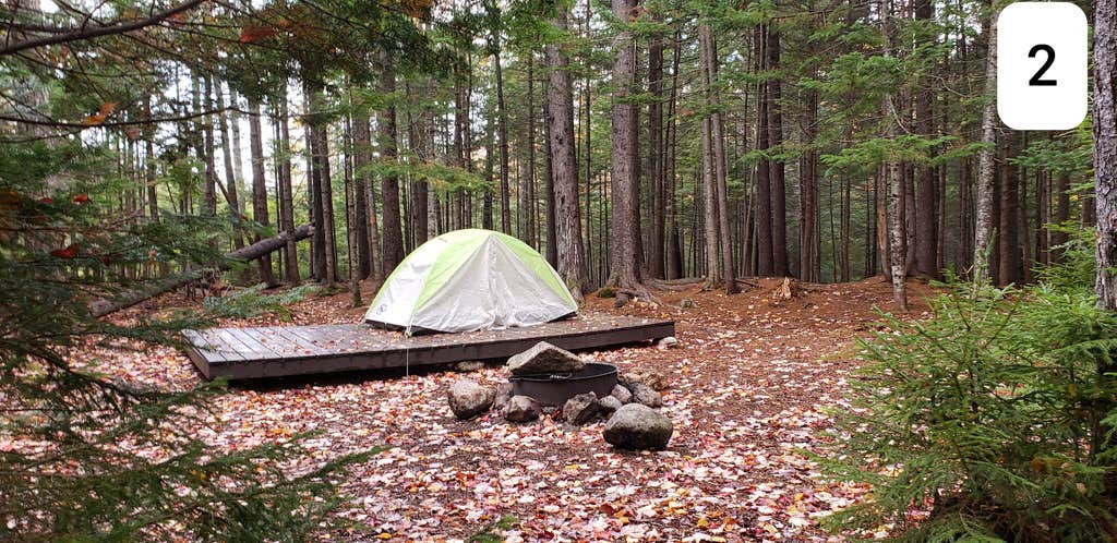 Jean C.'s photo of tent camping at Sawyer Pond near Milton, NH