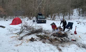 Camping near Flagpole Knob: Gandy Creek Dispersed Camping, Whitmer, West Virginia