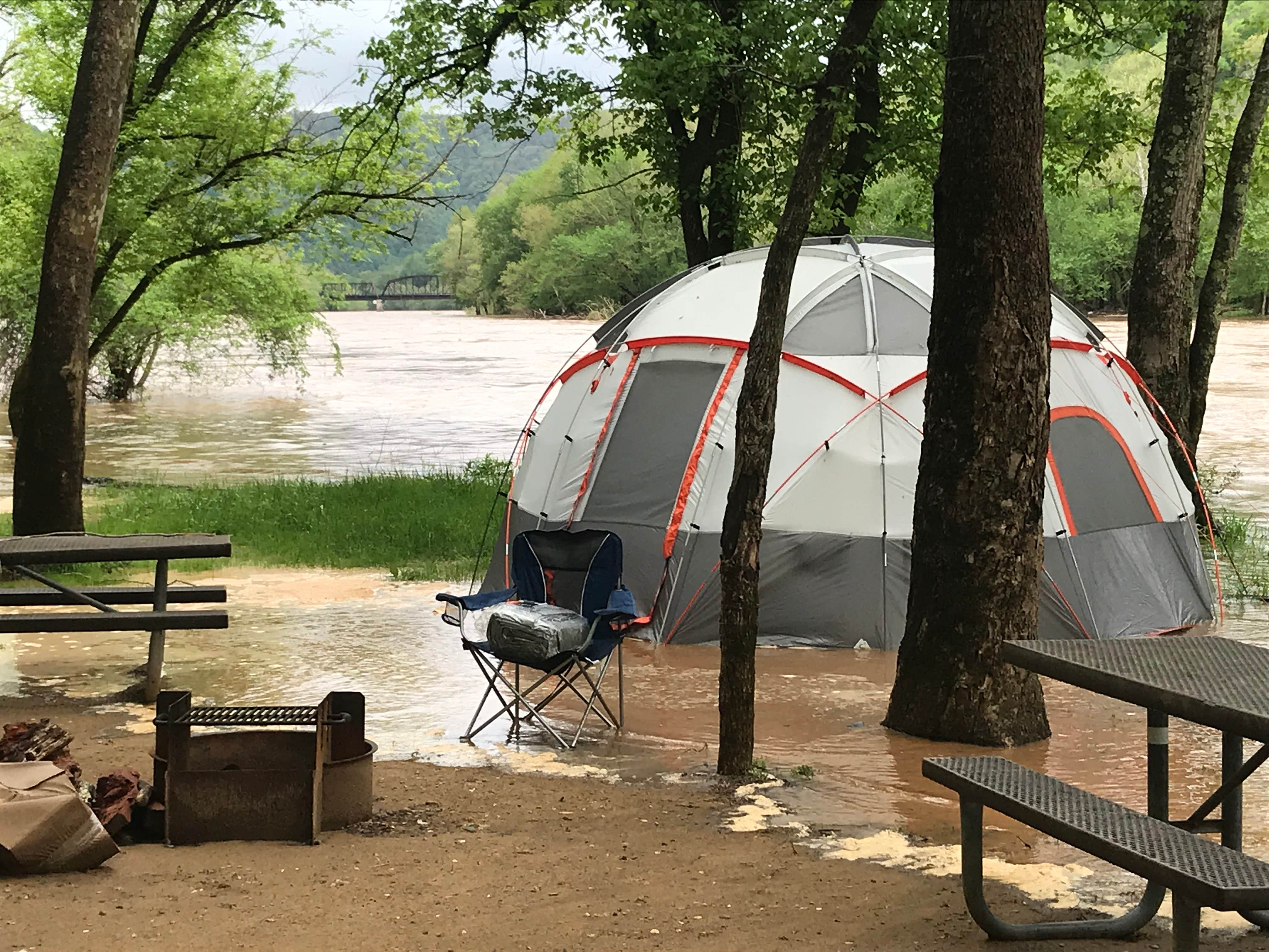 Camper-submitted photo at Grandview Sandbar Campground — New River Gorge National Park and Preserve near Fayetteville, WV