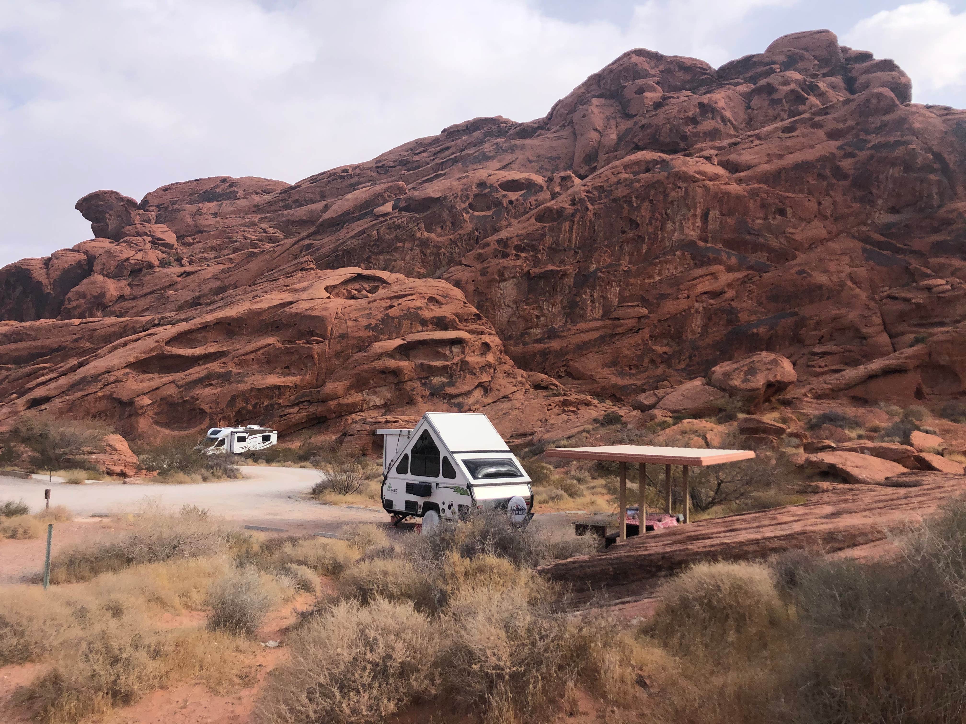 Jake's photo of rv camping at Arch Rock Campground — Valley of Fire State Park near Overton, NV