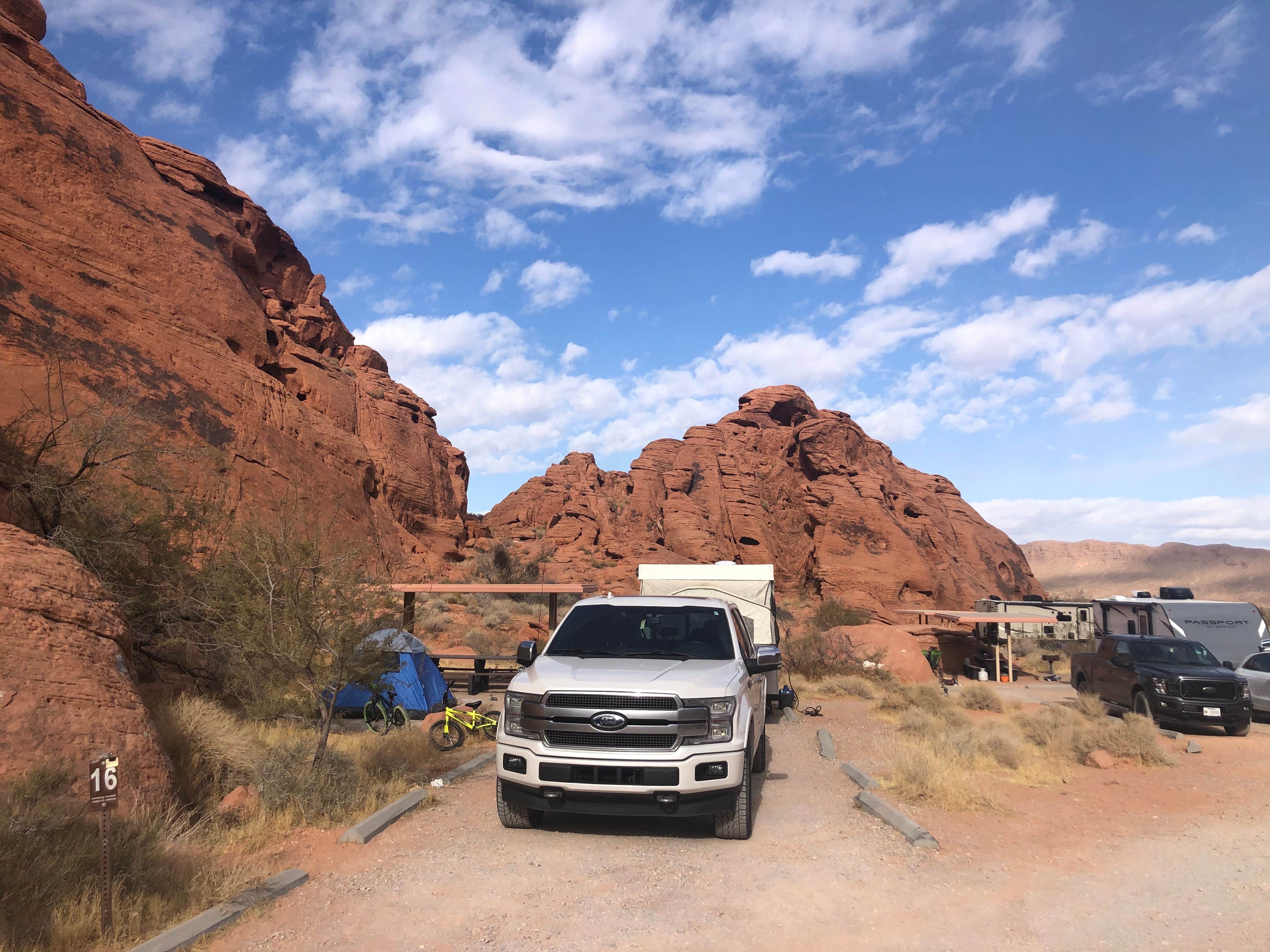 Jake's photo of rv camping at Arch Rock Campground — Valley of Fire State Park near Overton, NV