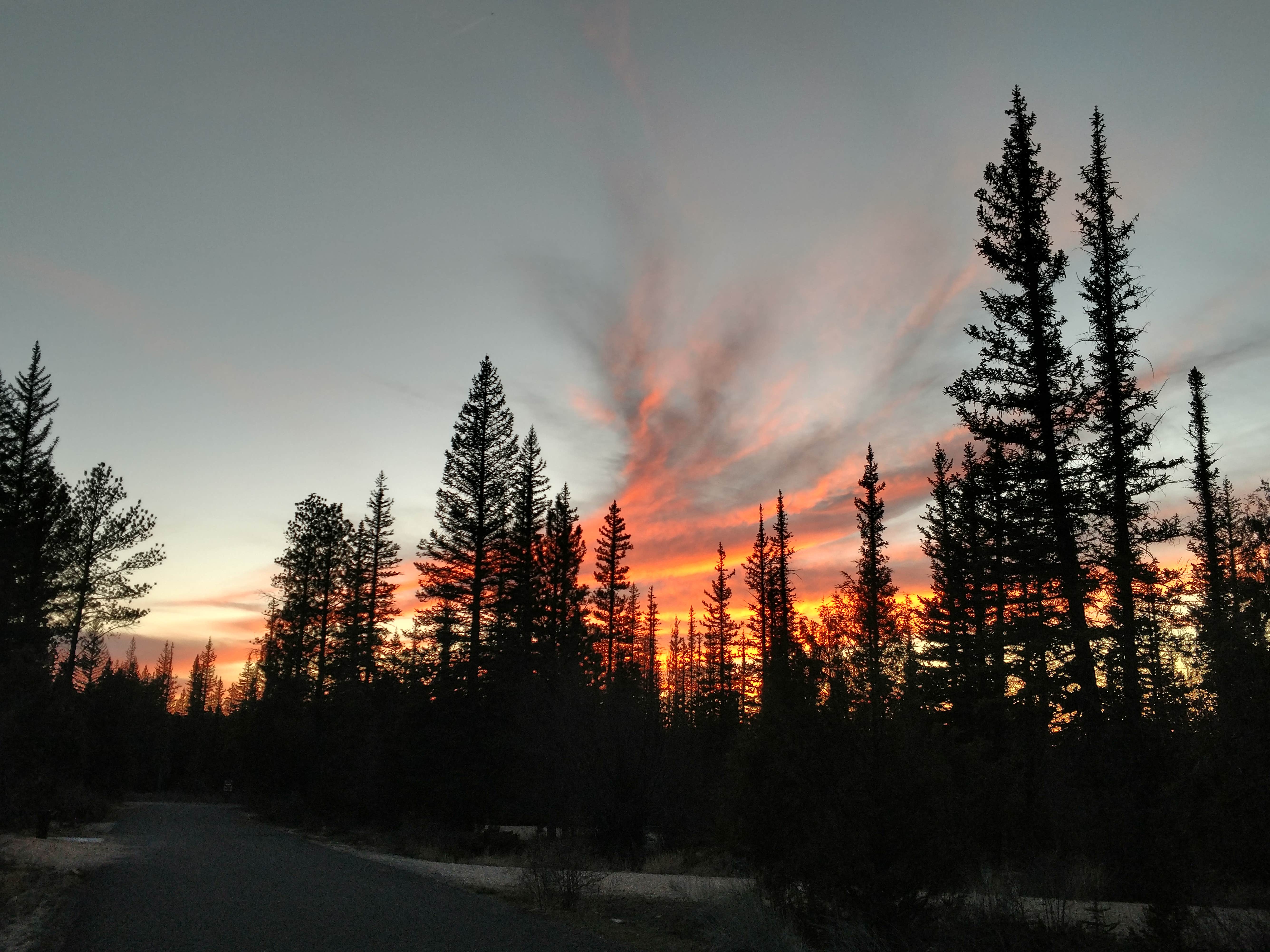 Sunset at the campsite