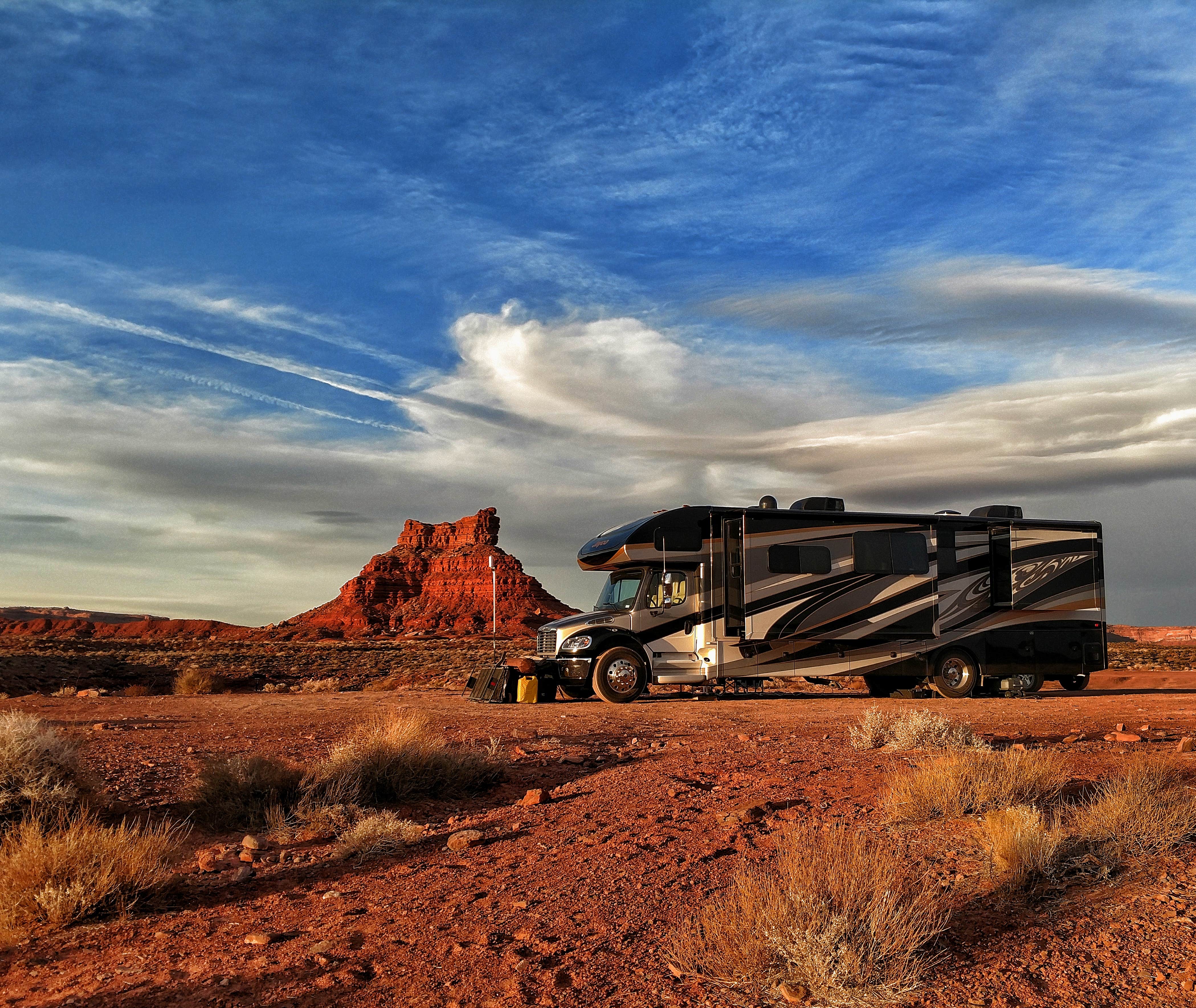 Chuck T.'s photo of rv camping at Valley of the Gods Dispersed Camping near Kayenta, AZ