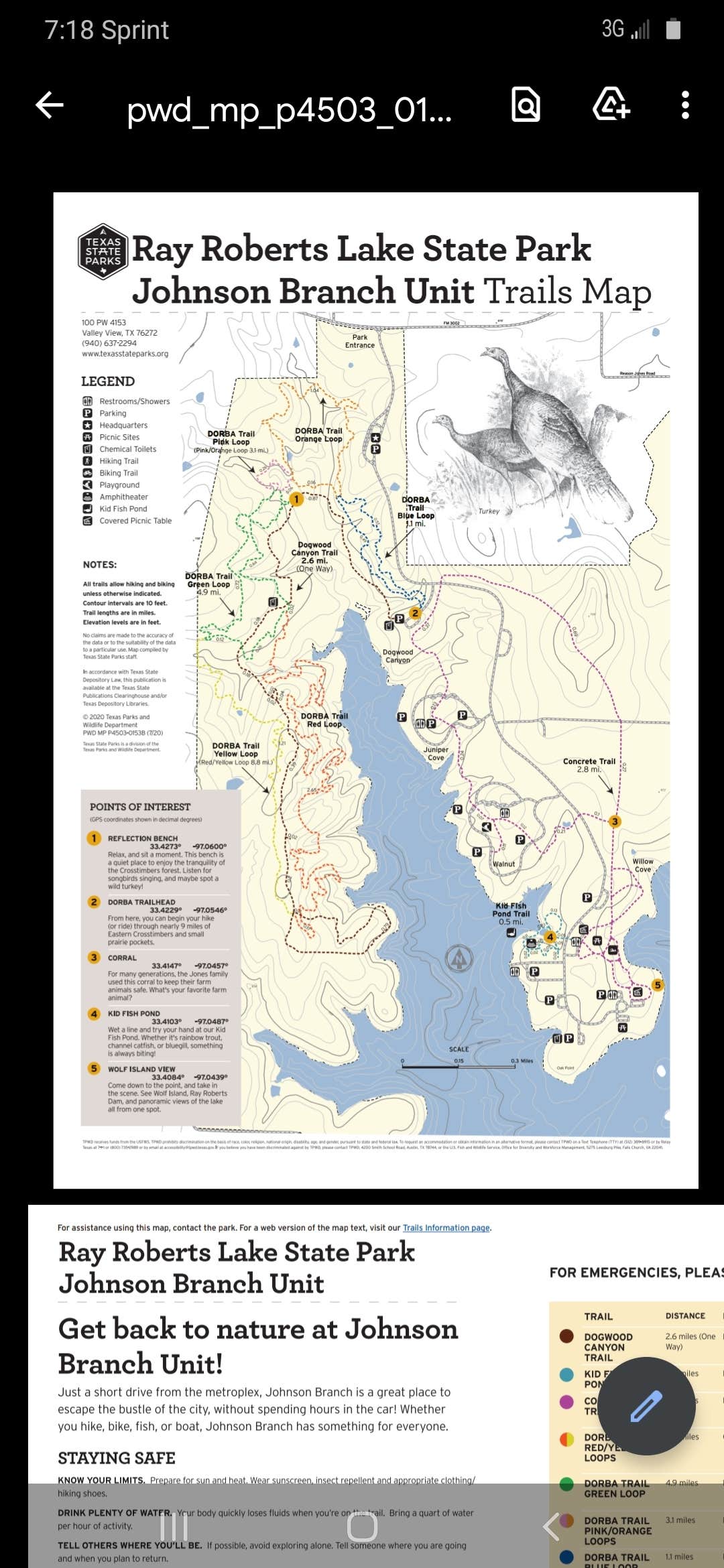 Camper-submitted photo at Johnson Branch Campsites — Ray Roberts Lake State Park near Rowlett, TX
