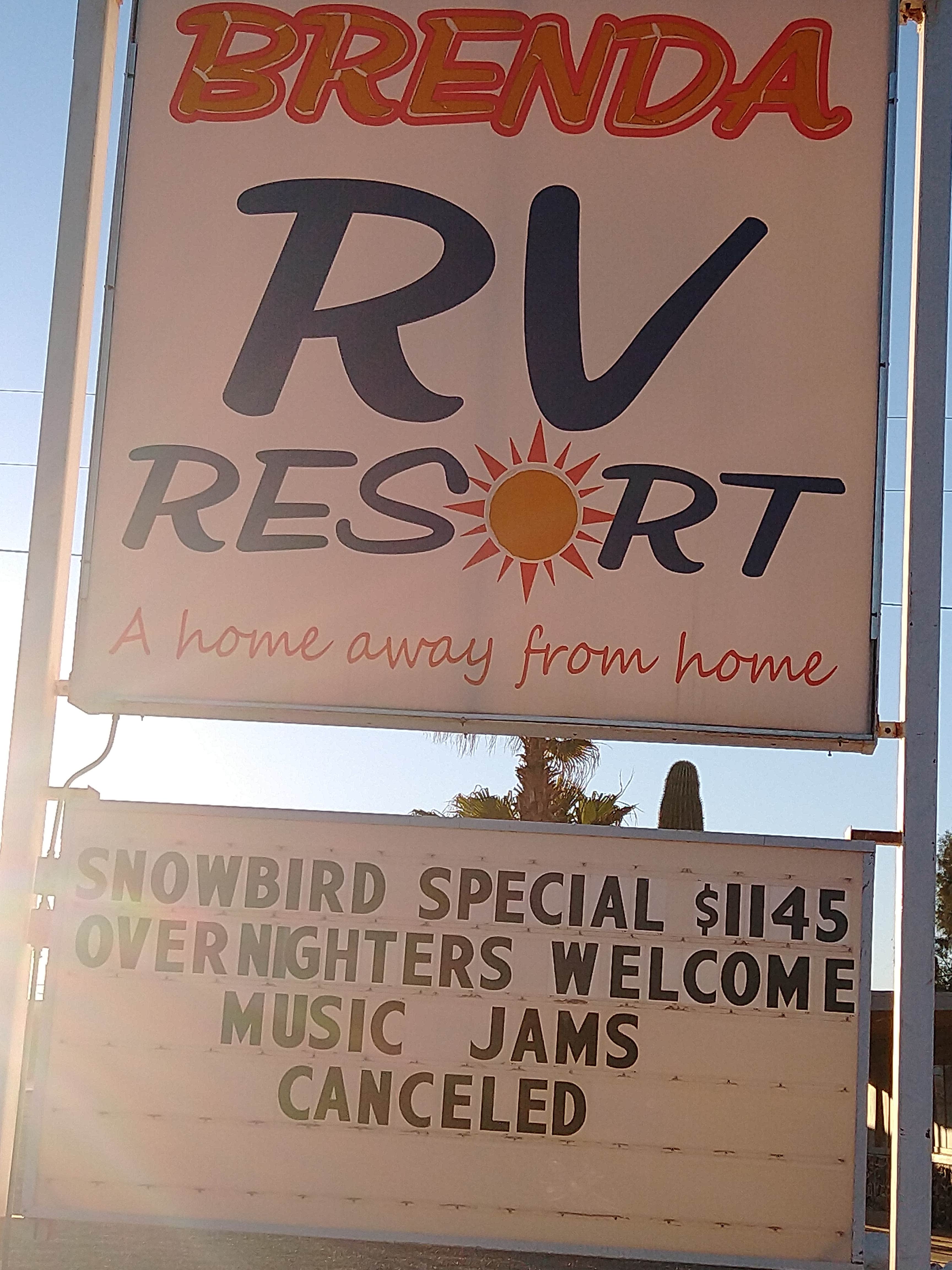 Brenda RV Resort Salome, AZ