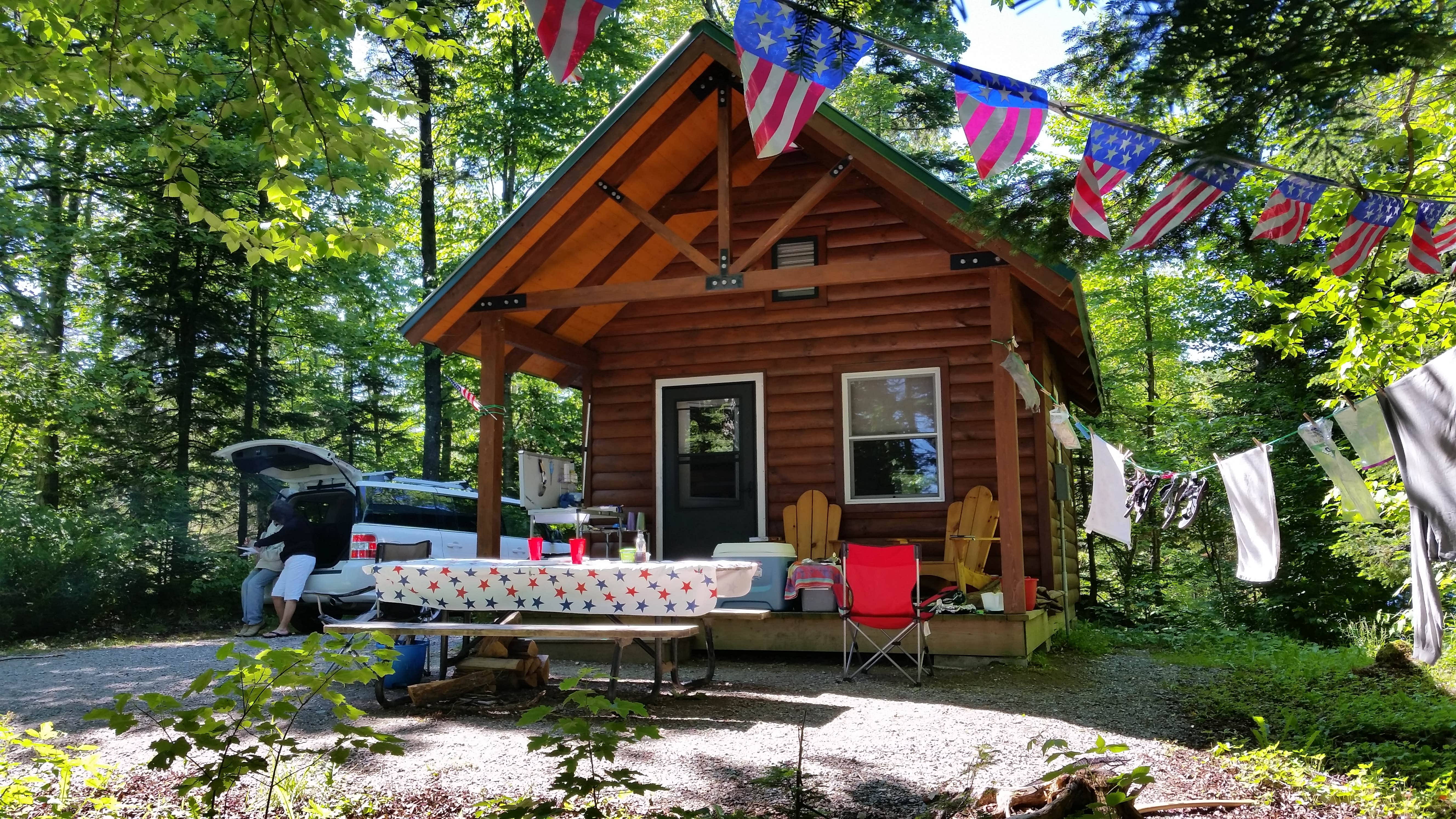 M.A.D. P.'s photo of a cabin at Woodford State Park Campground near Whately, MA