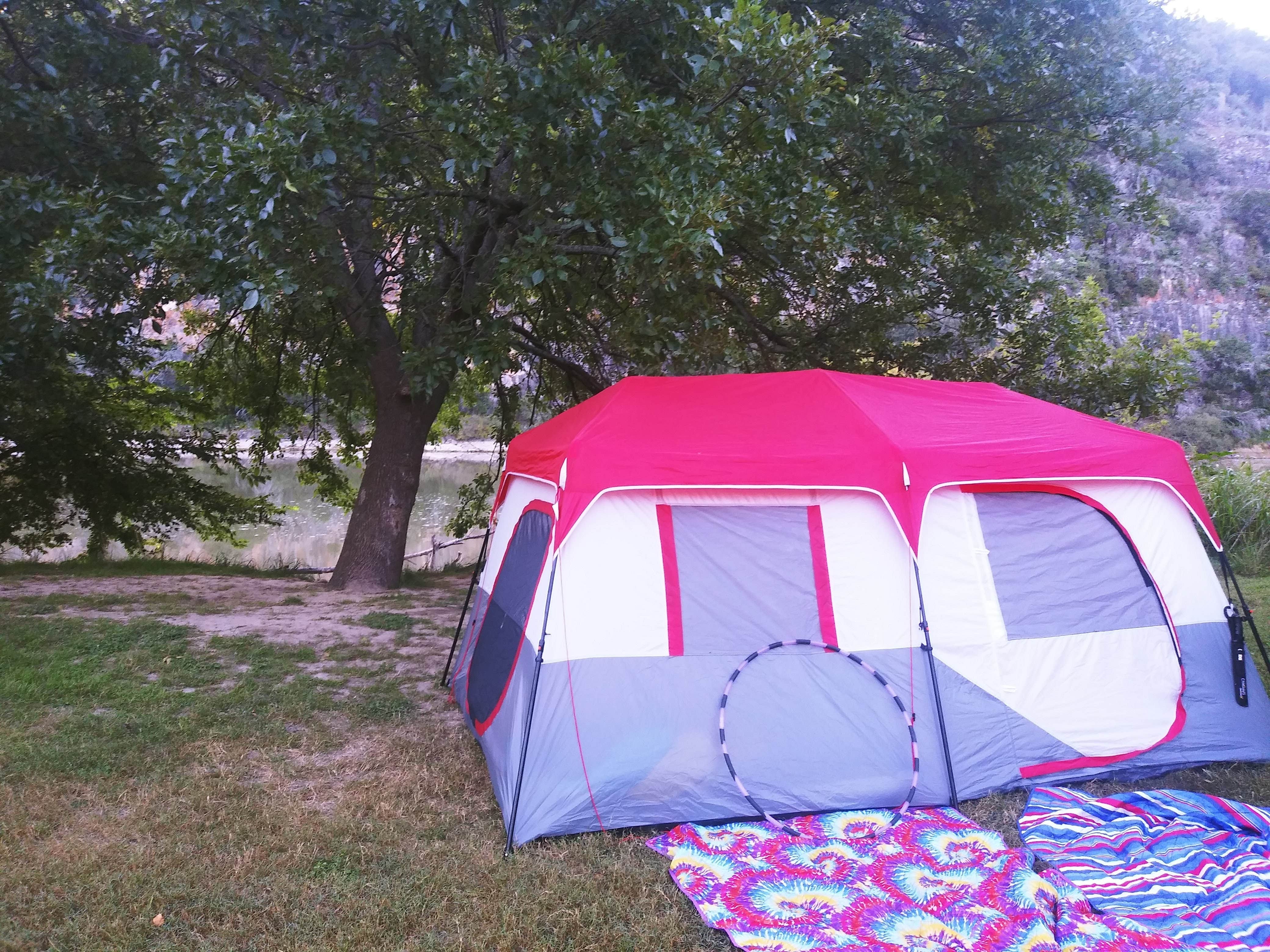 Chad  L.'s photo of tent camping at River Backpack Area — Colorado Bend State Park near Leander, TX