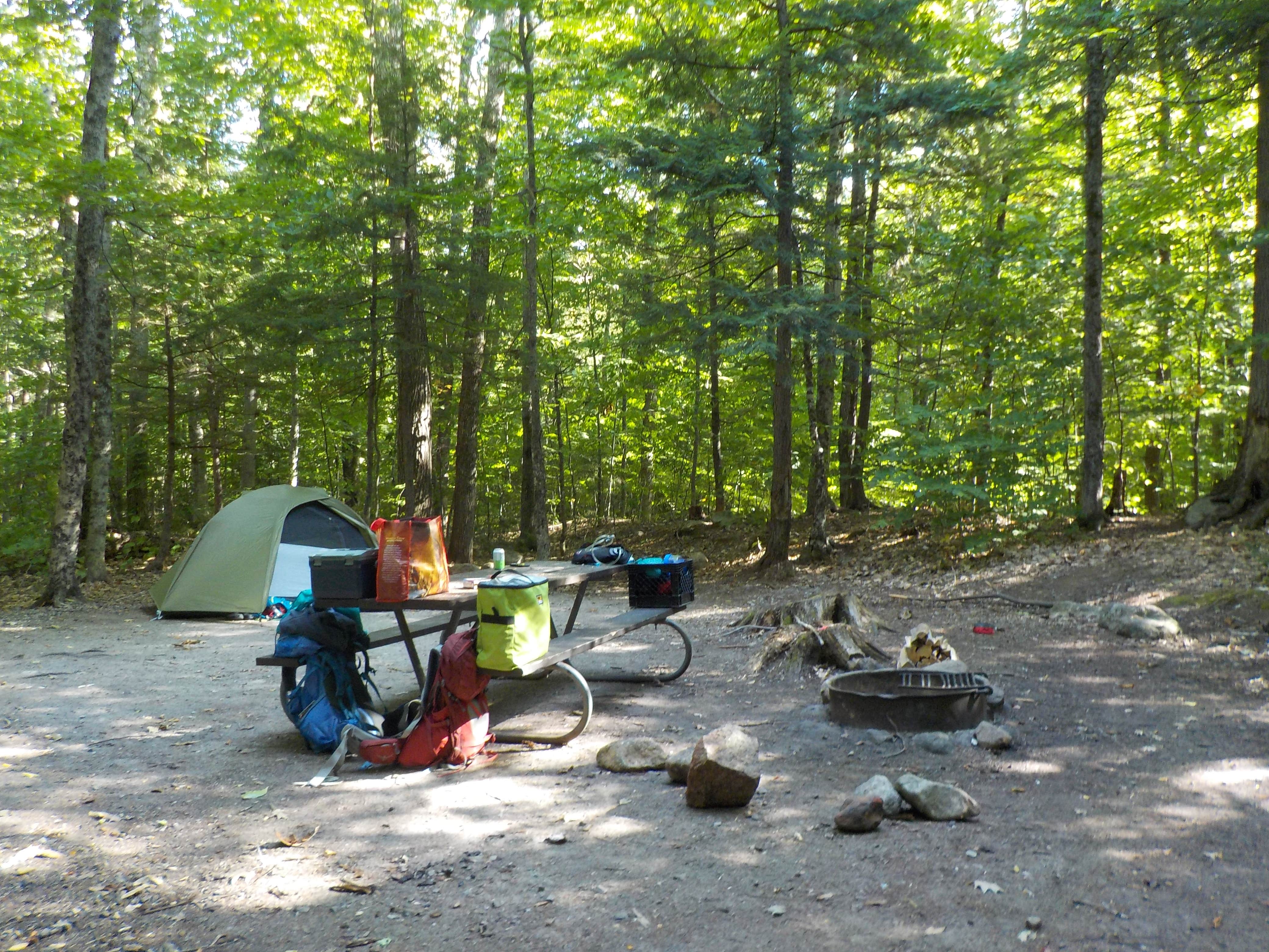 Sarah C.'s photo of tent camping at Fourth Iron Campground near West Newfield, ME