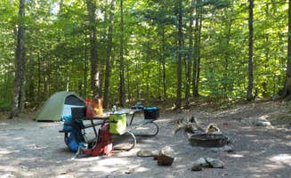 Sarah C.'s photo of tent camping at Fourth Iron Campground near Alton, NH