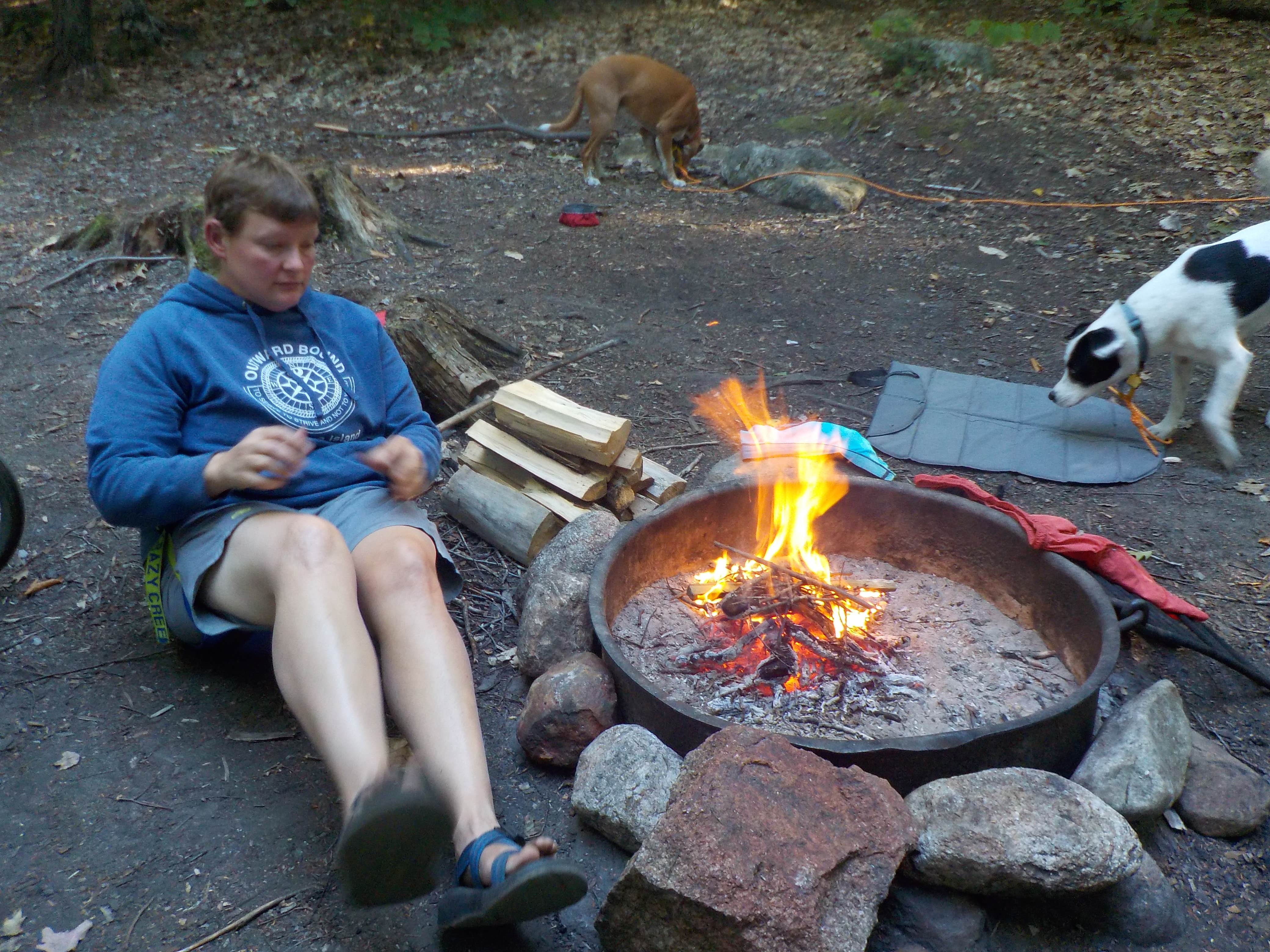 Sarah C.'s photo of camping with pets at Fourth Iron Campground near White Mountain National Forest