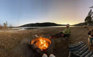 Kate W.'s photo of camping with pets at Lake Hemet Campground near Rancho Mirage, CA