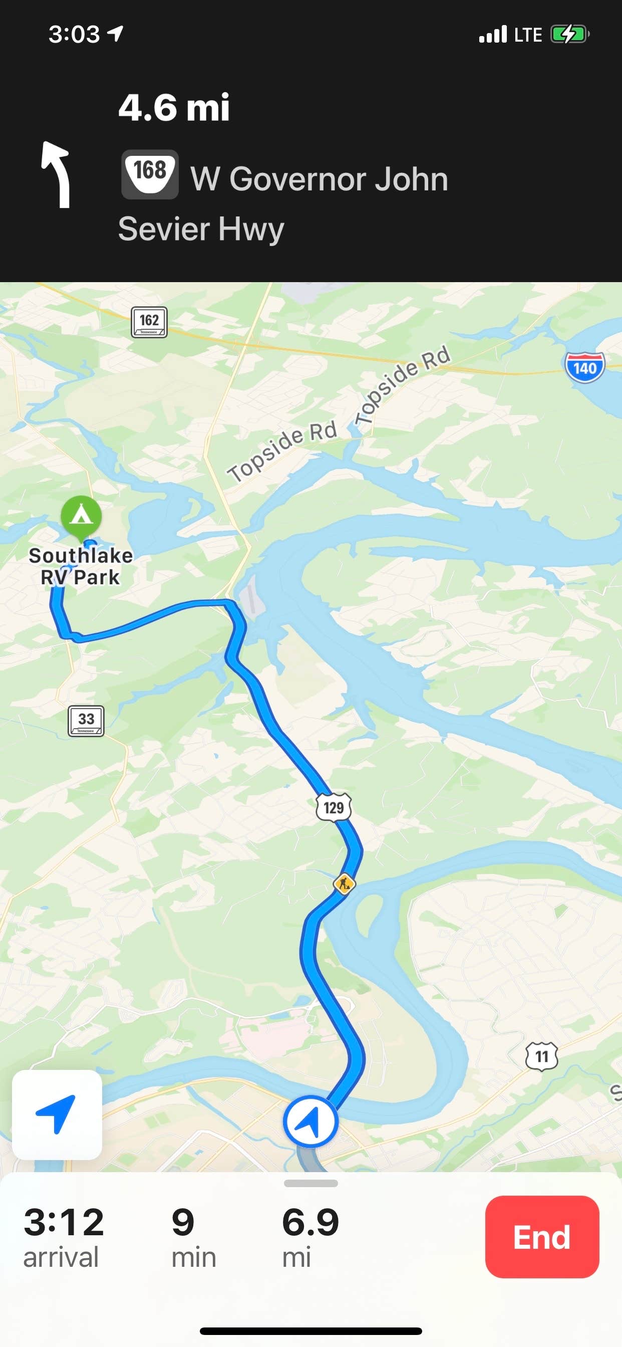 Camper-submitted photo at Southlake RV Park near Tallassee, TN