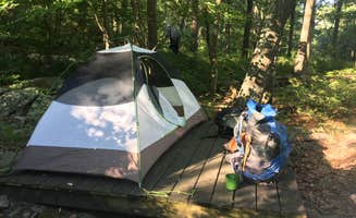Dan X.'s photo of tent camping at Camp Mohican Outdoor Center — Delaware Water Gap National Recreation Area near Honesdale, PA