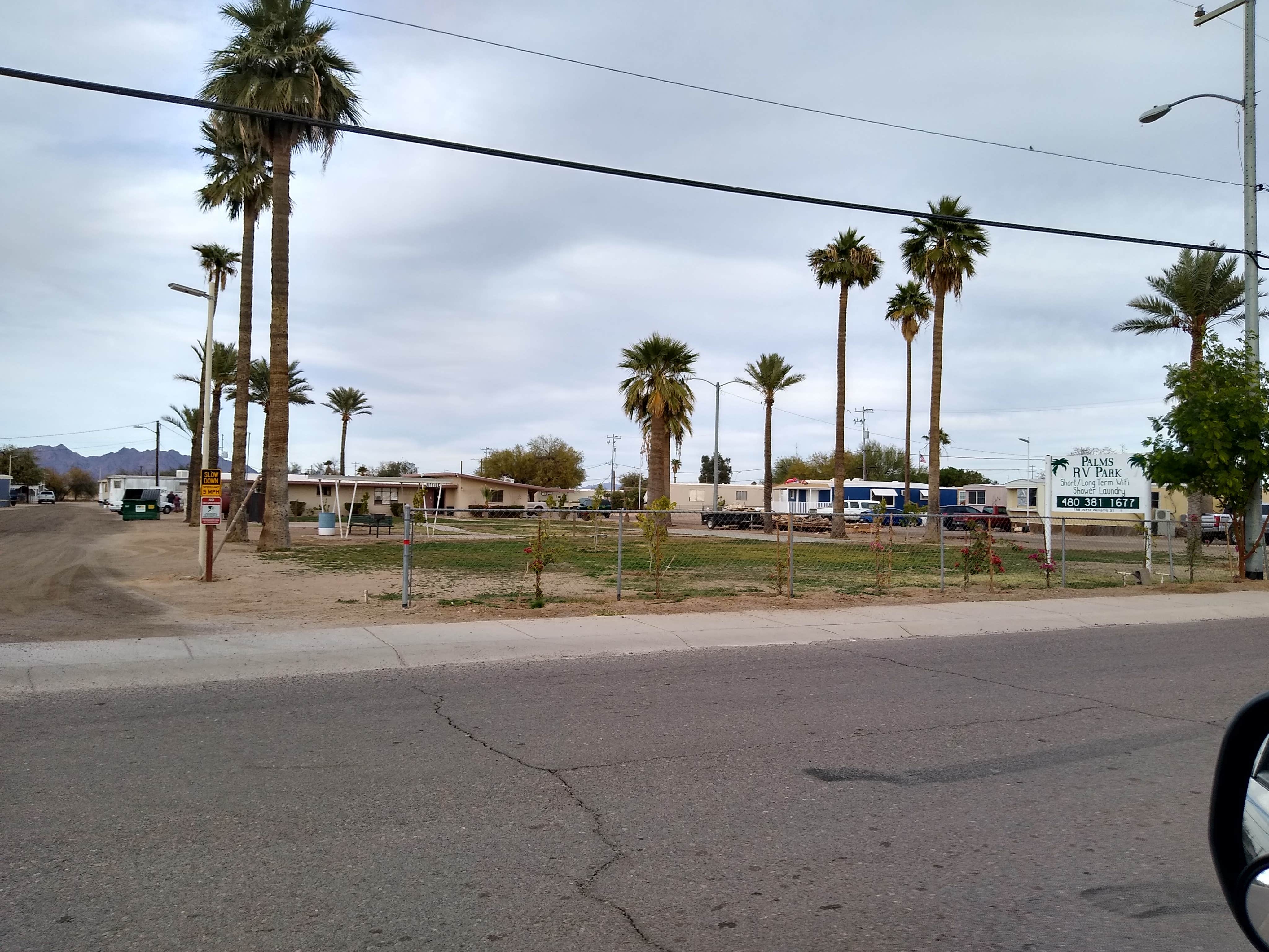 Camping near Aqua Caliente Road Dispersed: Palms Mobile Home RV Park, Gila Bend, Arizona