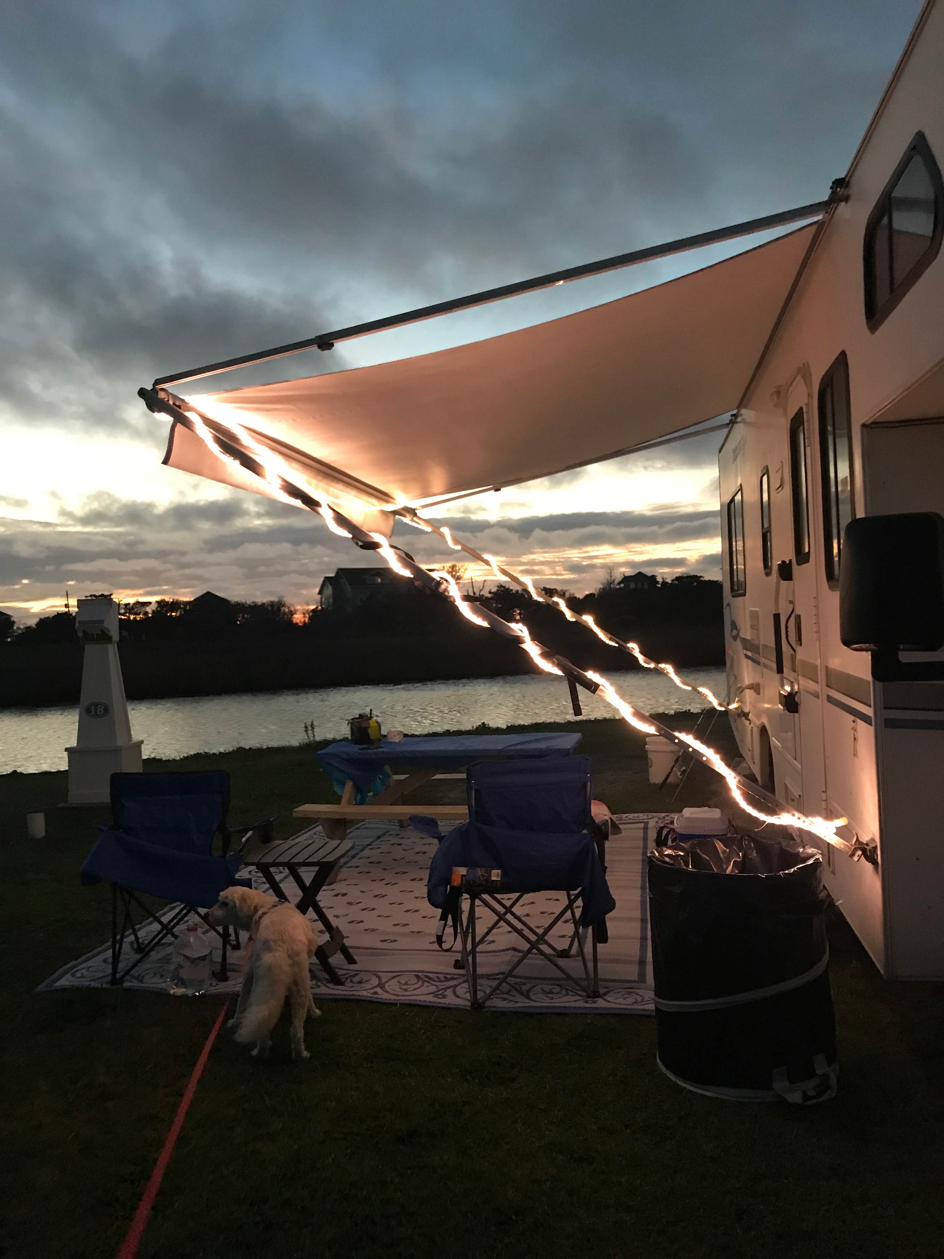 Debbie C.'s photo of camping with pets at Camp Hatteras near Cape Hatteras National Seashore