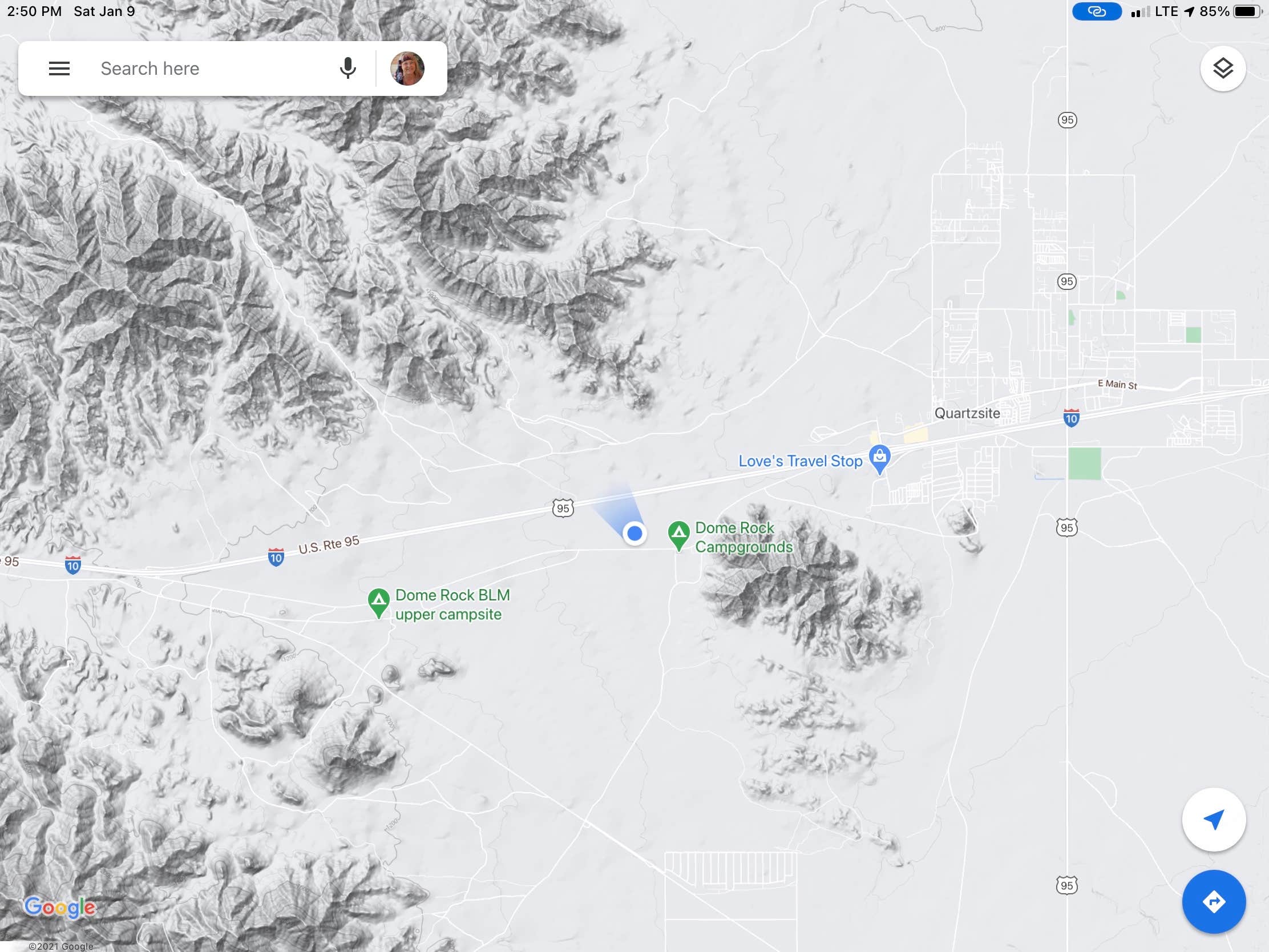 Camper-submitted photo at Dome Rock Road BLM Dispersed Camping Area near Blythe, CA