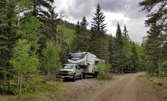 Camping near Russell Lake Wildlife Refuge: Cathedral Campground, South Fork, Colorado