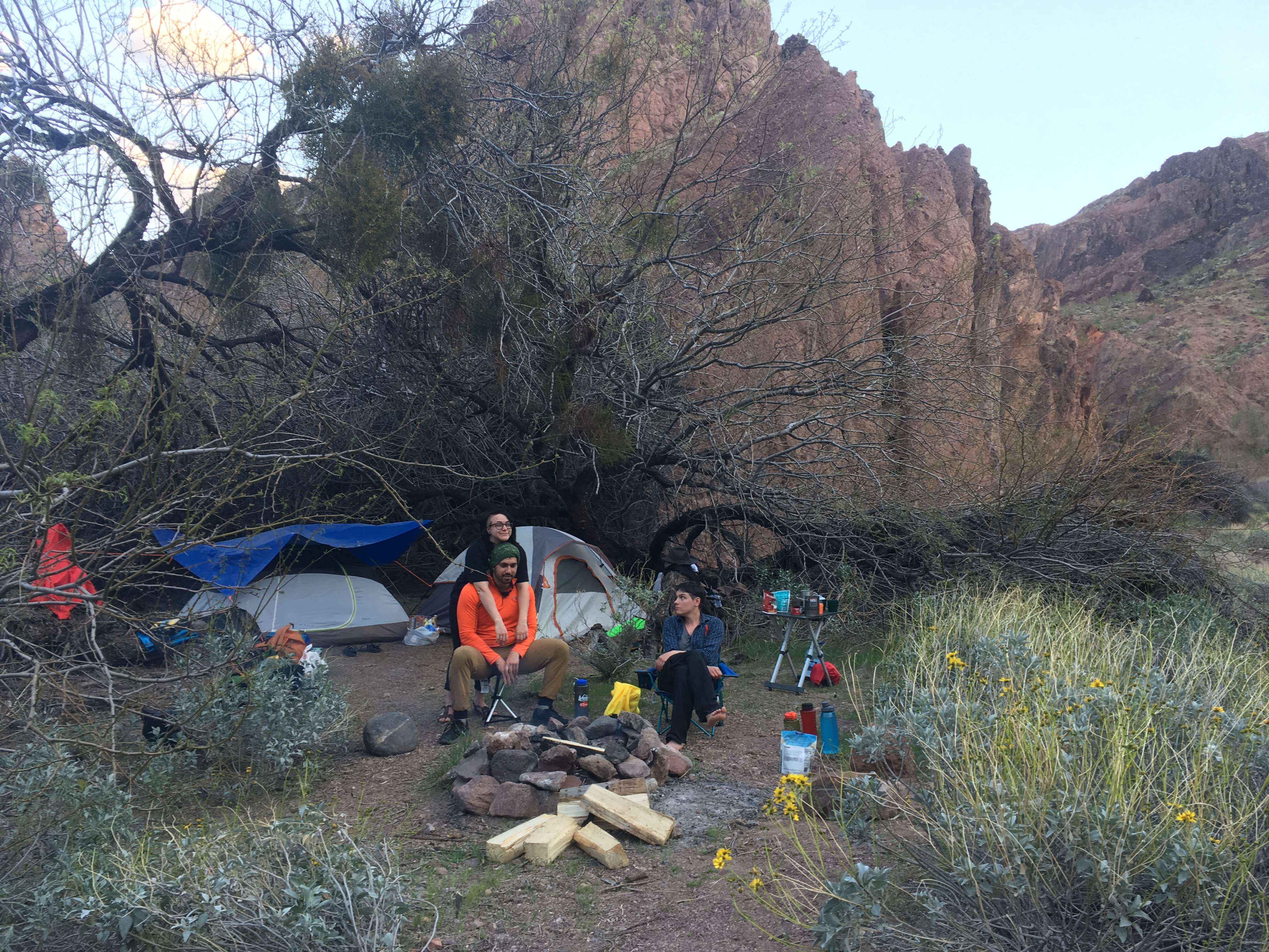 Dan X.'s photo of a dispersed camping area at Moonscape Canyon Dispersed Camping — Lake Mead National Recreation Area near Sloan, NV