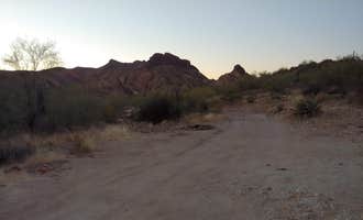 Camping near Superstition Mountains -- Dispersed Sites along Hwy 88: Old Corral, Tortilla Flat, Arizona