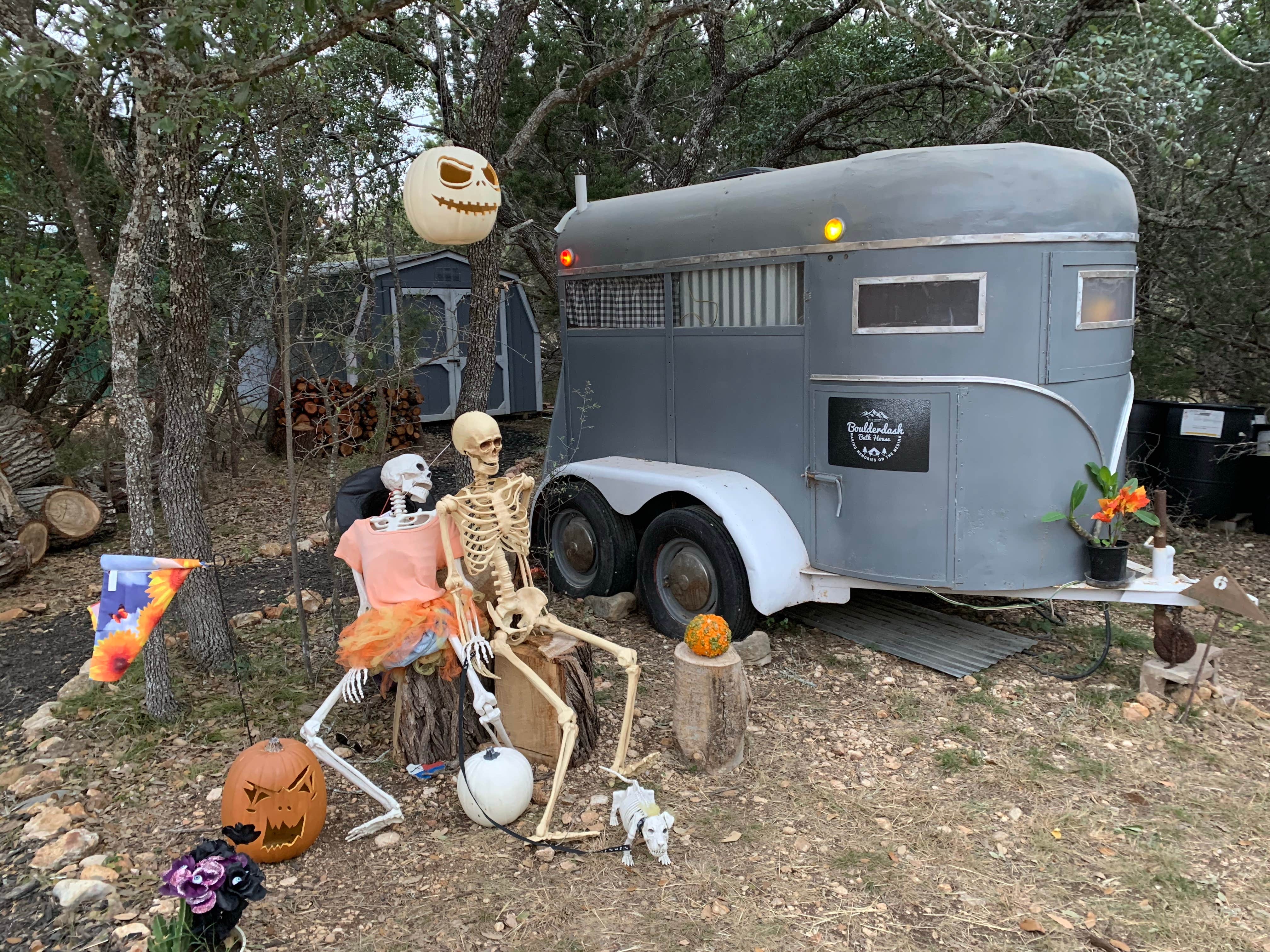 Becky B.'s photo of rv camping at Boulderdash Cabin & RV Park near Fair Oaks Ranch, TX