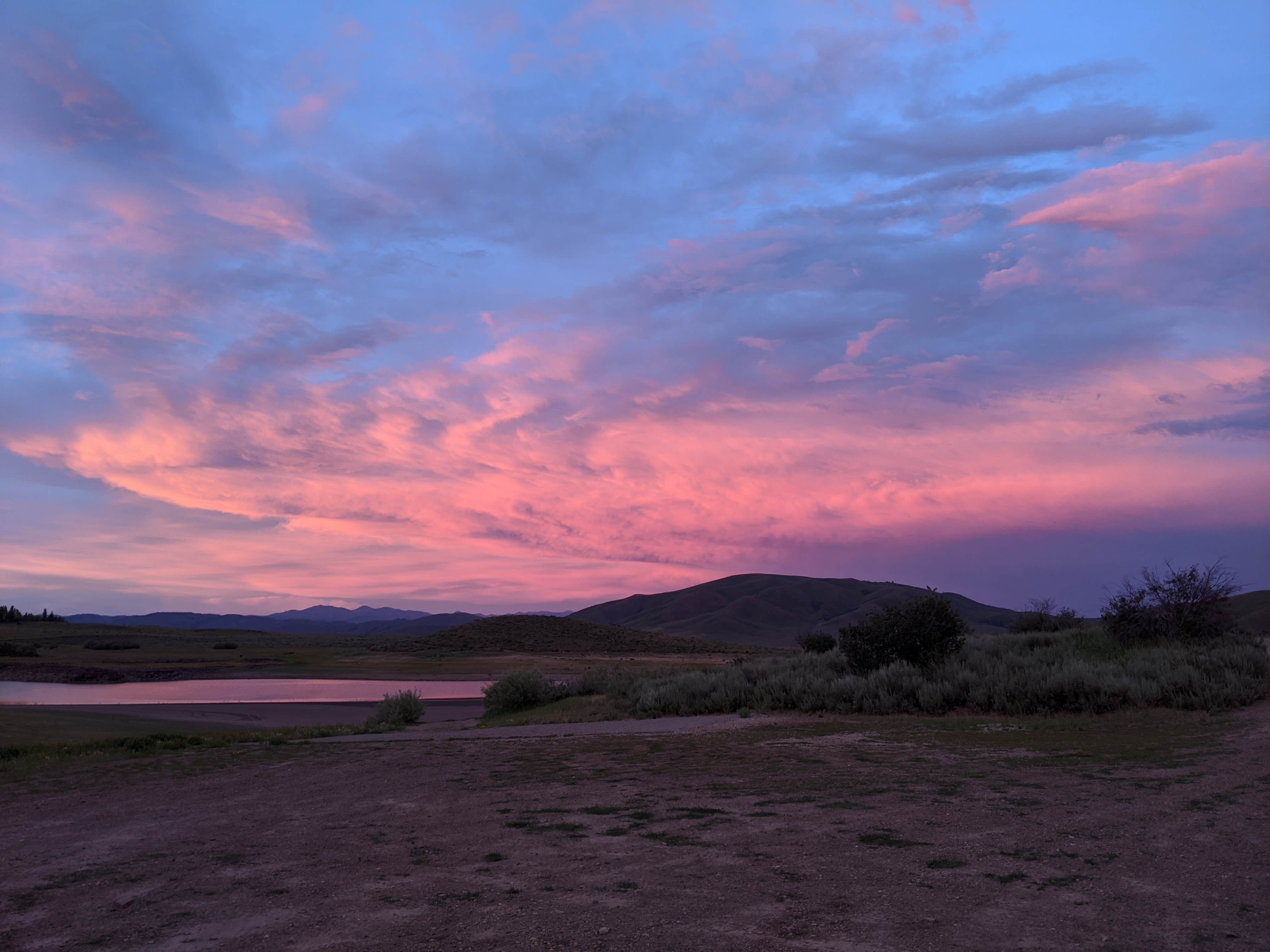 Camper-submitted photo at Little Camas Reservoir near Corral, ID